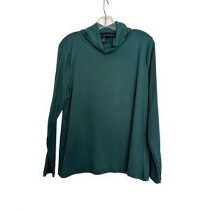 Teal Woman's Longsleeve top with hood